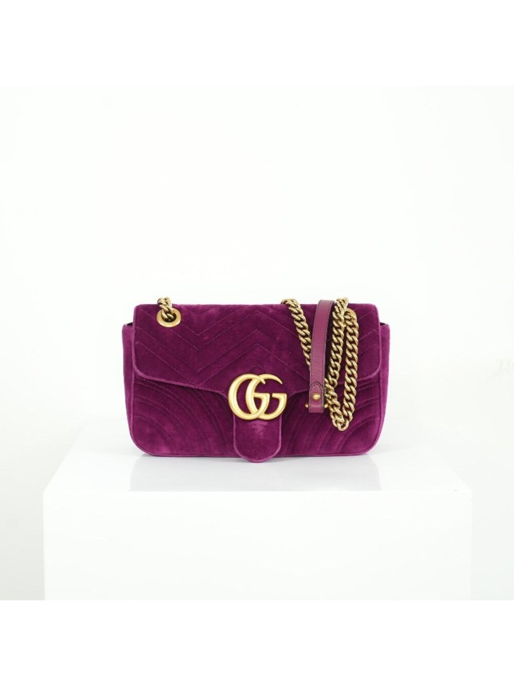 Gucci Purple Marmont Velvet Bag
